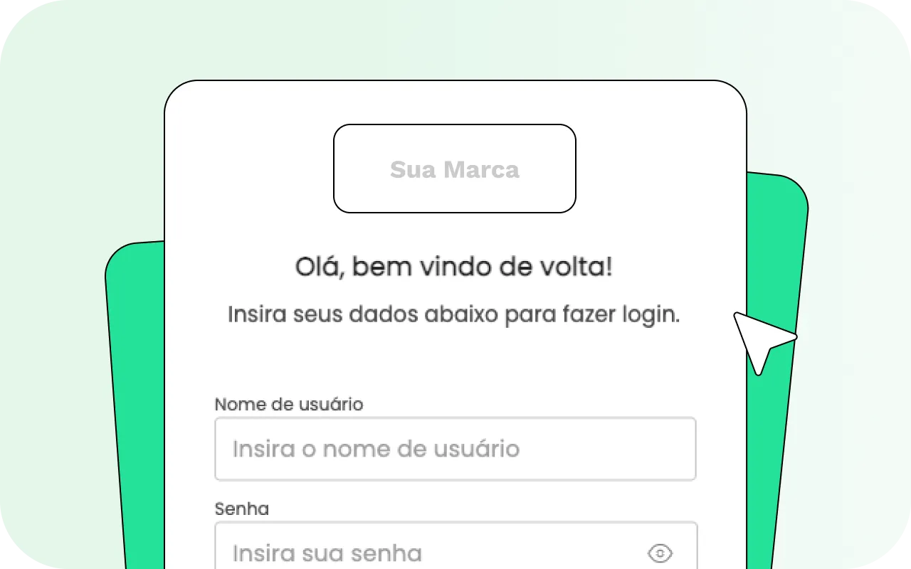 Ilustação de uma tela de login