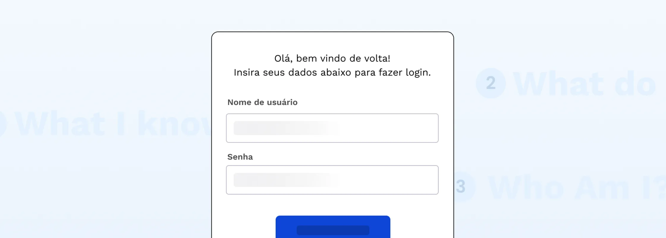 Ilustração de uma tela de login (Single Sign-on & MFA)